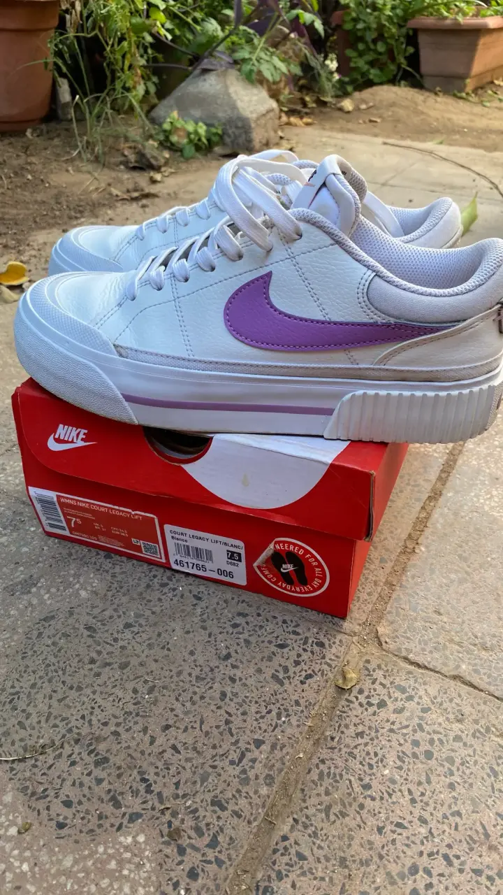 Zapatillas Nike Court Legacy Lift blancas - 2