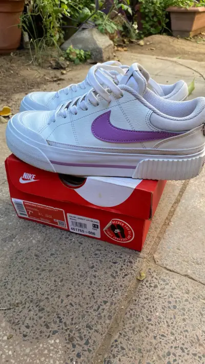 Zapatillas Nike Court Legacy Lift blancas - miniatura 2