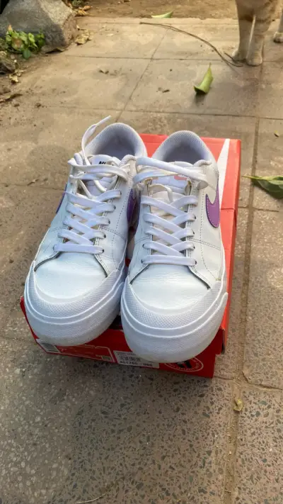 Zapatillas Nike Court Legacy Lift blancas - miniatura 3