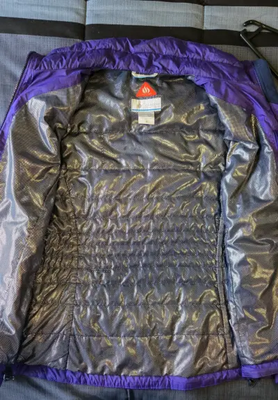 Chaqueta Columbia morada con tecnología Omni-Heat - miniatura 3