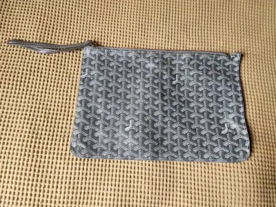 Cosmetiquero/estuche estampado geométrico gris - miniatura 2