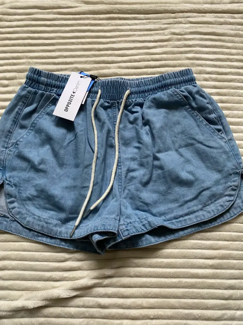 Shorts de mezclilla azul Opposite Denim - 1