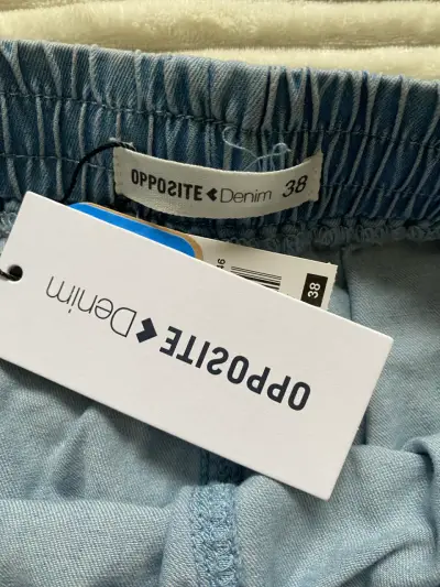 Shorts de mezclilla azul Opposite Denim - miniatura 2