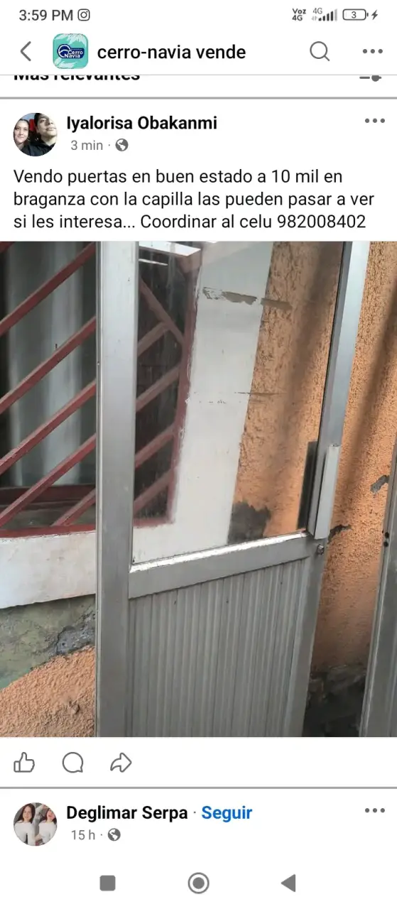 Puerta de aluminio con vidrio para exterior - 3