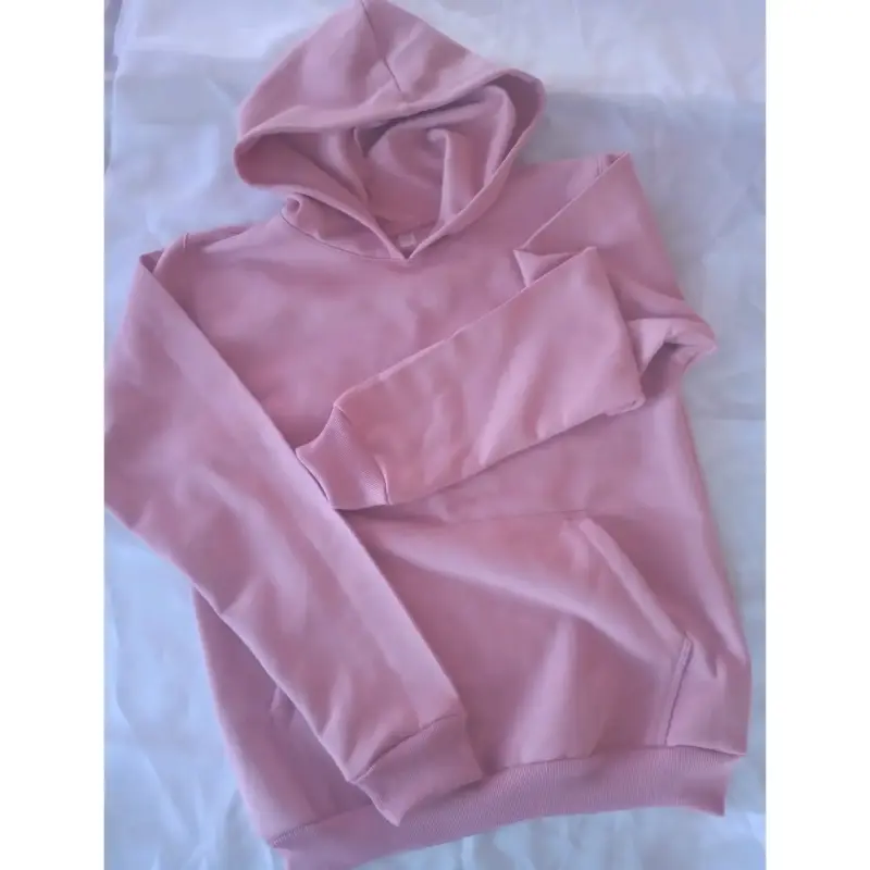 Polerón rosado con capucha unisex