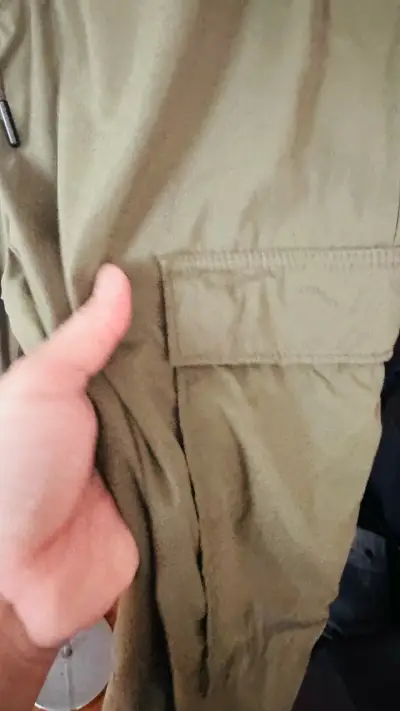 Pantalones cargo verde oliva H&M slim fit - miniatura 4