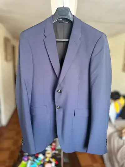 Blazer azul marino para hombre elegante - miniatura 6