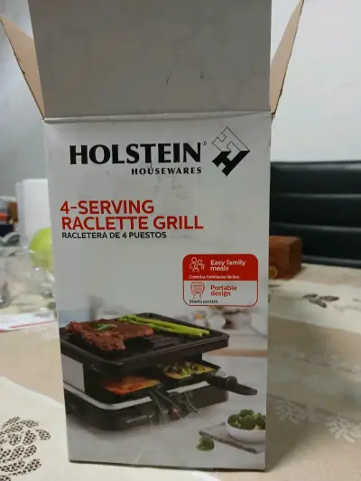 Raclettera Holstein de 4 Puestos con Diseño Portátil - miniatura 3