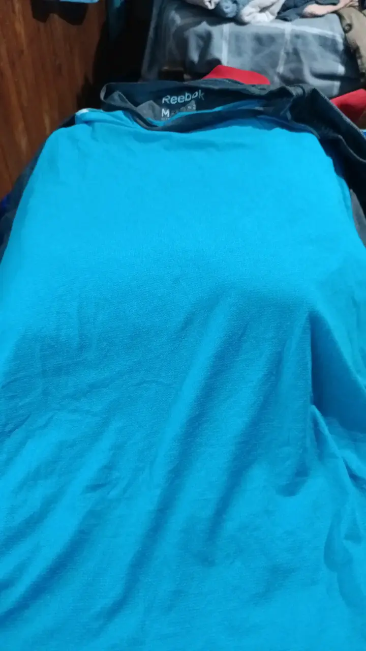 Polera deportiva azul Reebok para hombre