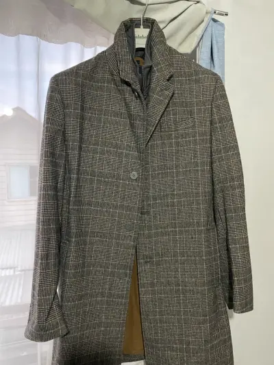 Abrigo de lana a cuadros para hombre Rockford - miniatura 1