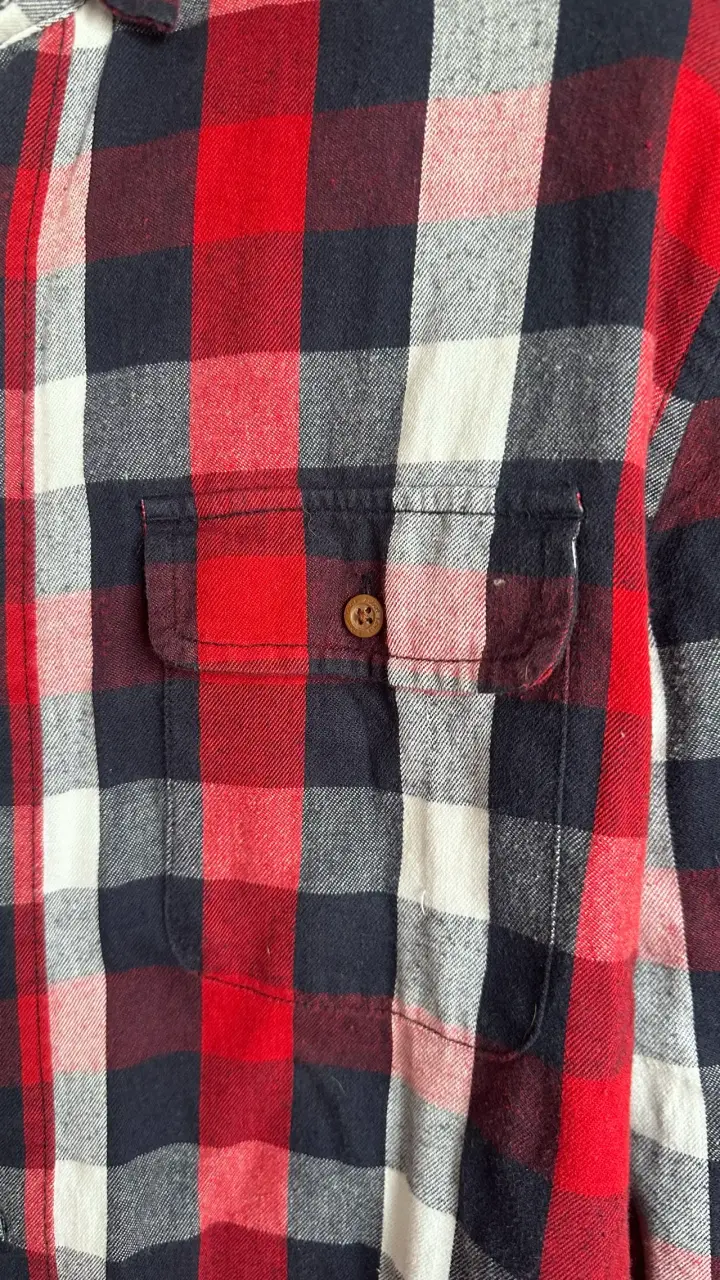 Camisa a cuadros roja y azul Robert Lewis - 3