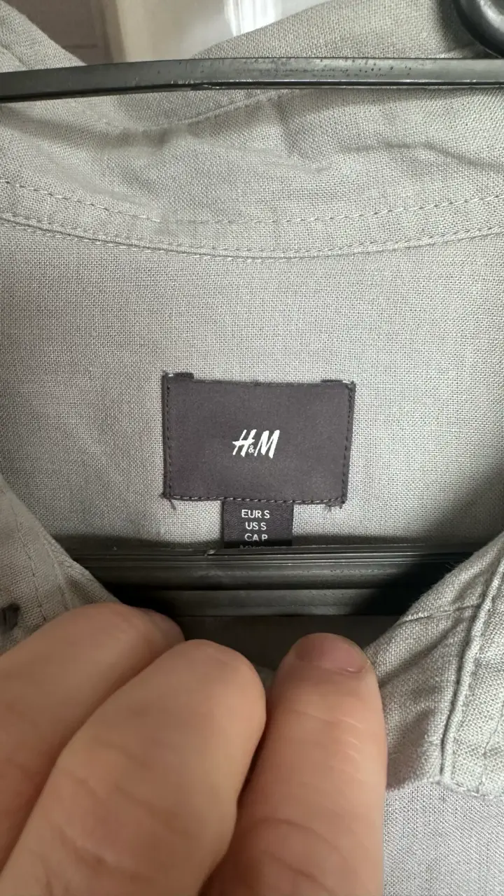 Camisa gris de hombre H&M con bolsillos - 4