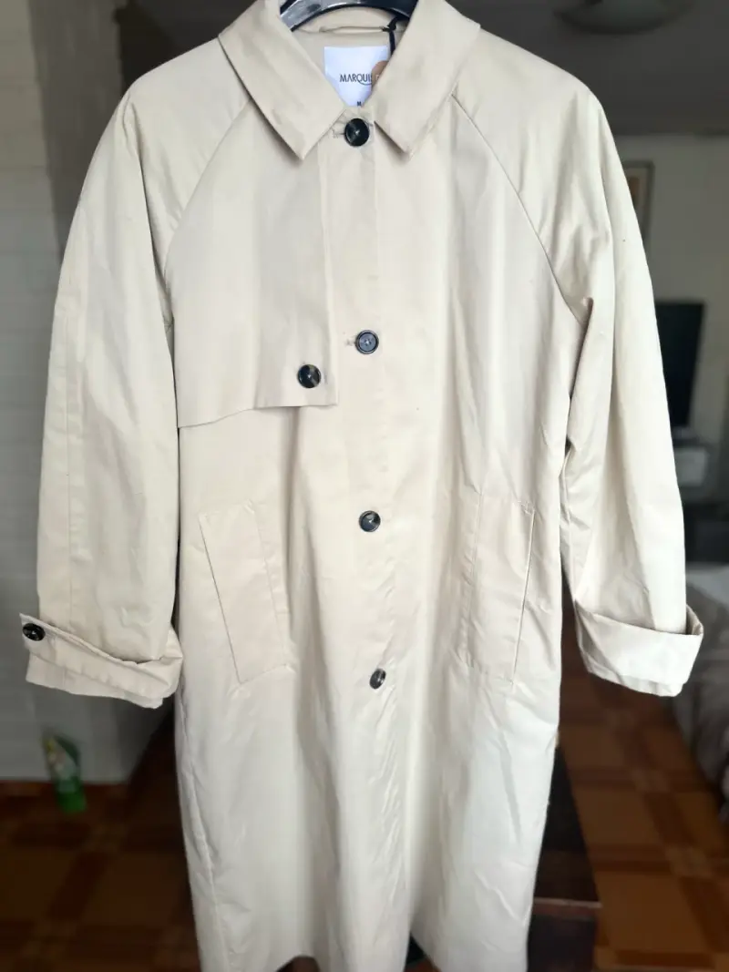 Trench coat beige para mujer Marquis - 2