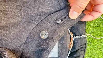 Chaqueta negra de lana para hombre - miniatura 6