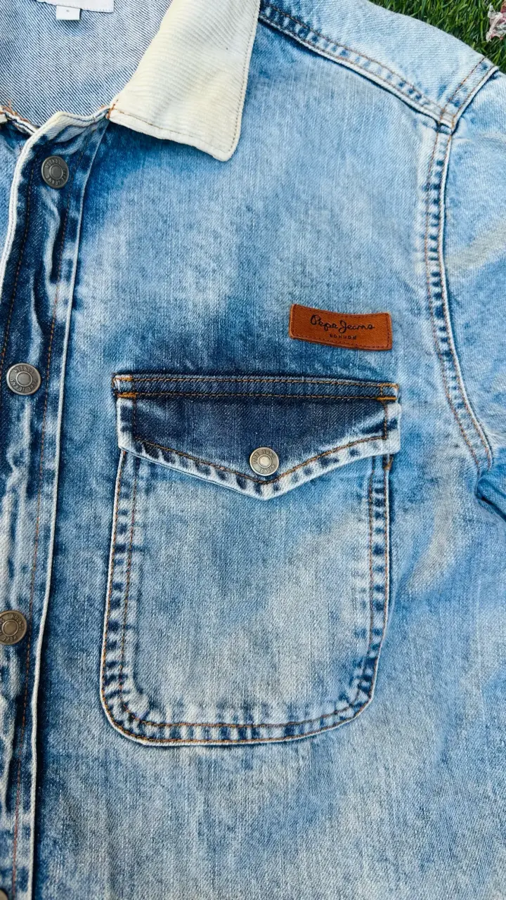 Chaqueta de mezclilla Pepe Jeans azul claro - 3