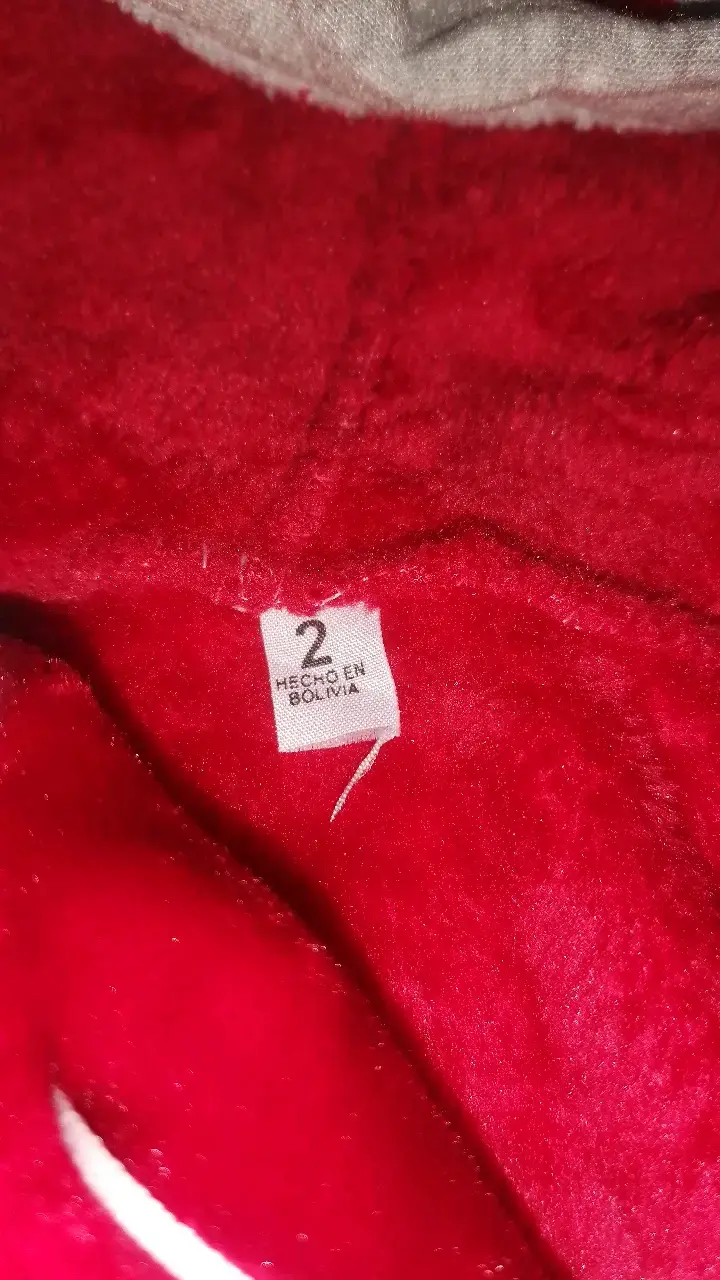 Enterito de bebé rojo con capucha y orejas - 2