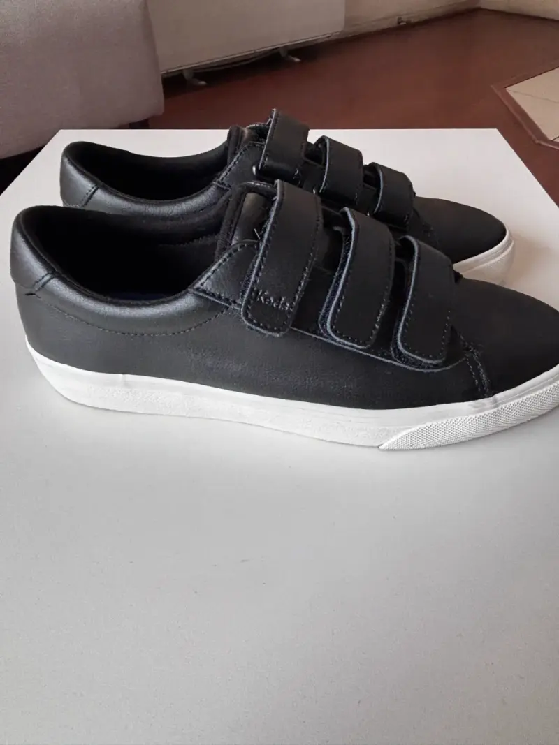 Zapatillas negras Keds con velcro para mujer - 2