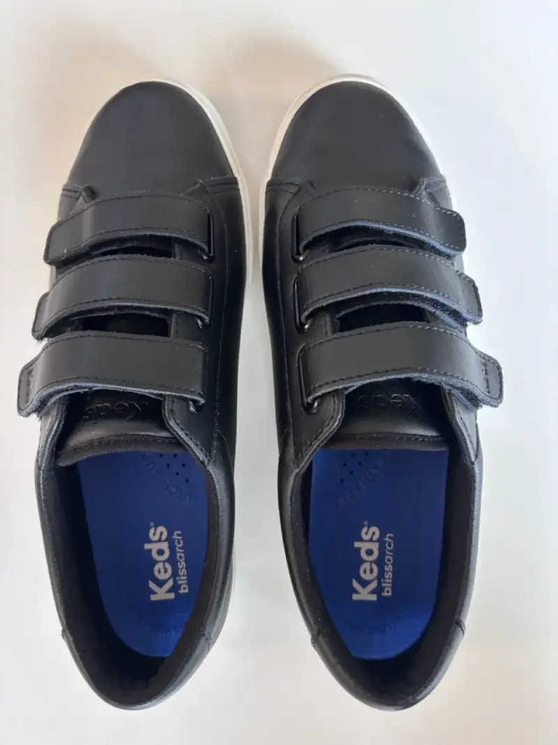 Zapatillas negras Keds con velcro para mujer - 4