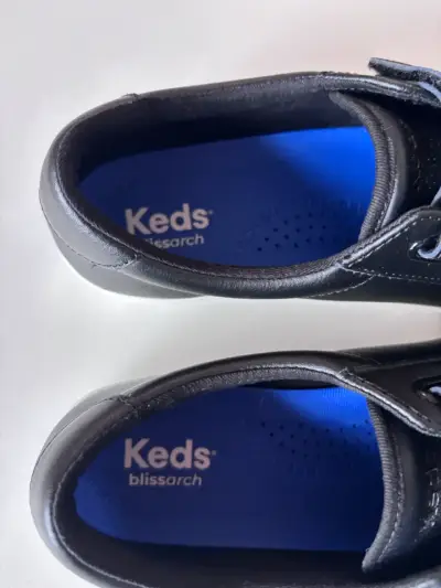 Zapatillas negras Keds con velcro para mujer - miniatura 5
