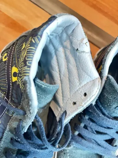 Zapatillas Vans altas azul con diseño floral - miniatura 2
