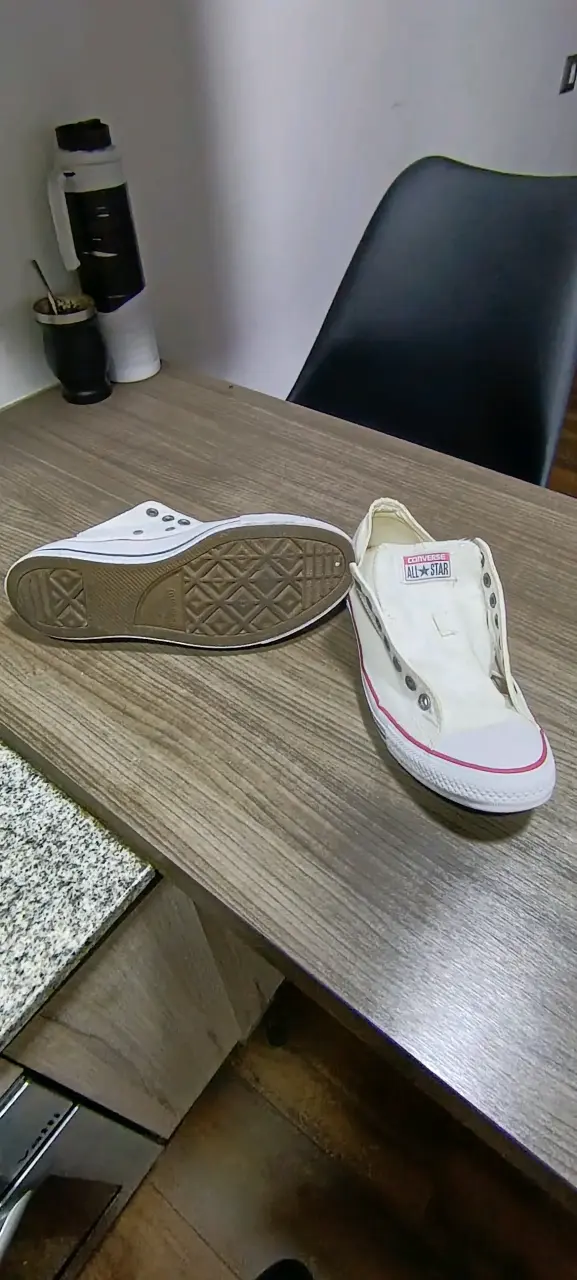 Zapatillas Converse All Star blancas sin cordones - 3