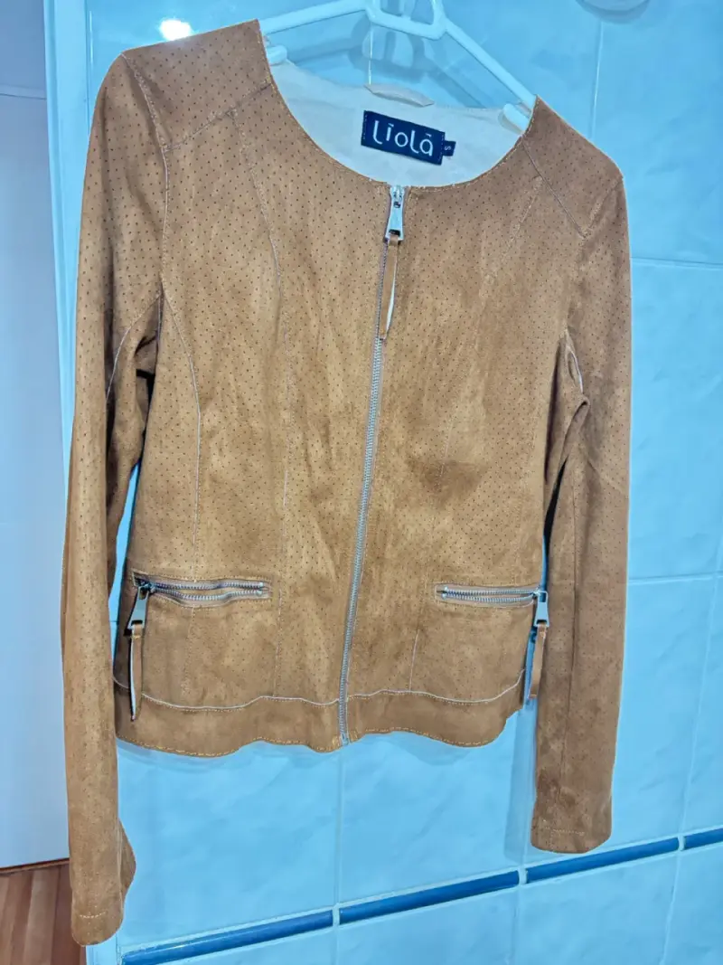 Chaqueta de gamuza marrón Liolà para mujer - 1