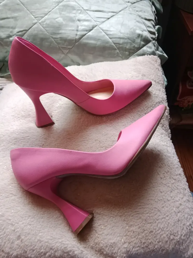 Zapatos de tacón alto rosa elegante - 2
