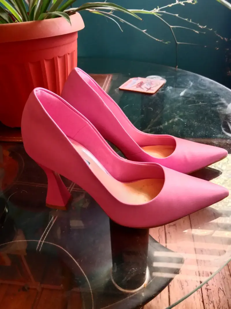 Zapatos de tacón alto rosa elegante - 4