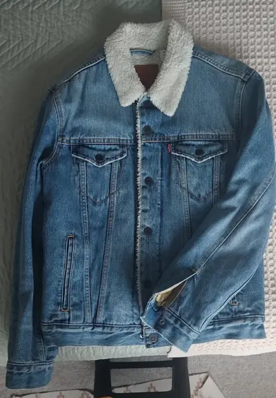 Chaqueta de mezclilla Levi's Trucker Sherpa - miniatura 2