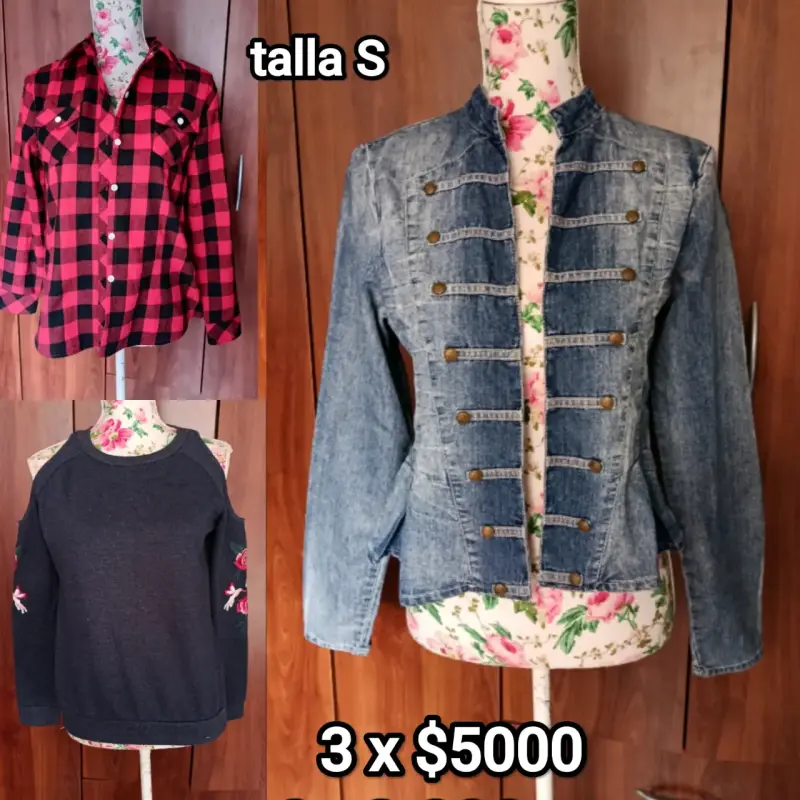 Lote de chaquetas y poleras talla S