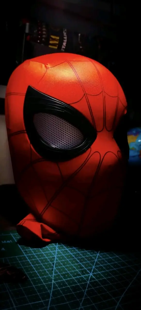 Máscara de superhéroe Spider-Man en negro y - 5