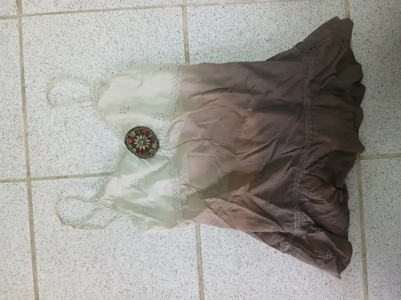 Polera  corta degradado con tirantes