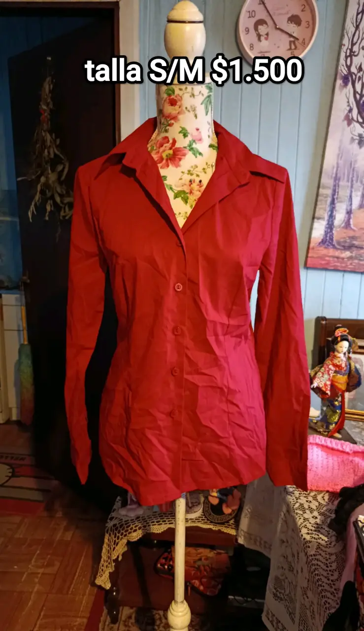 Blusa roja de mujer talla S/M