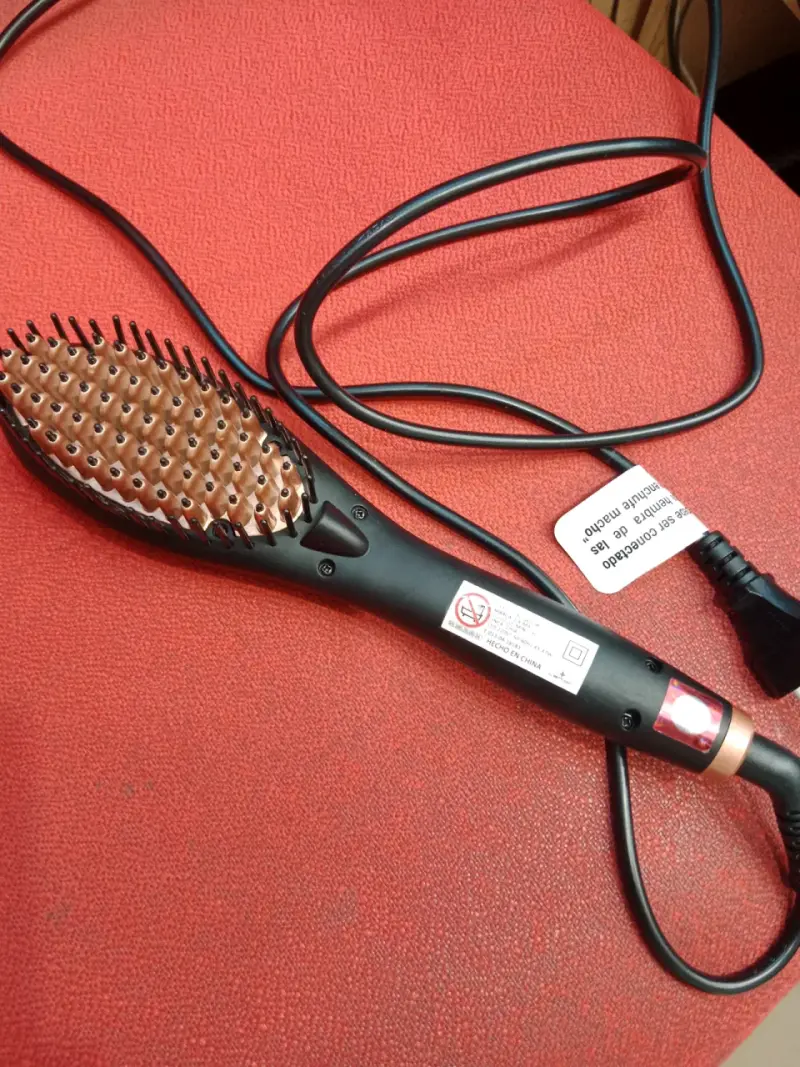 Cepillo alisador eléctrico para cabello