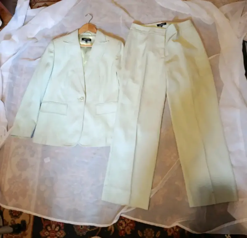 Traje verde agua Adolfo talla 42 - 2