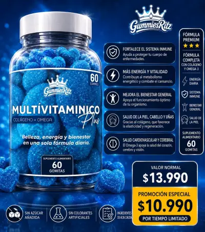 Gomitas Multivitamínicas Plus con Colágeno y Omega - miniatura 1