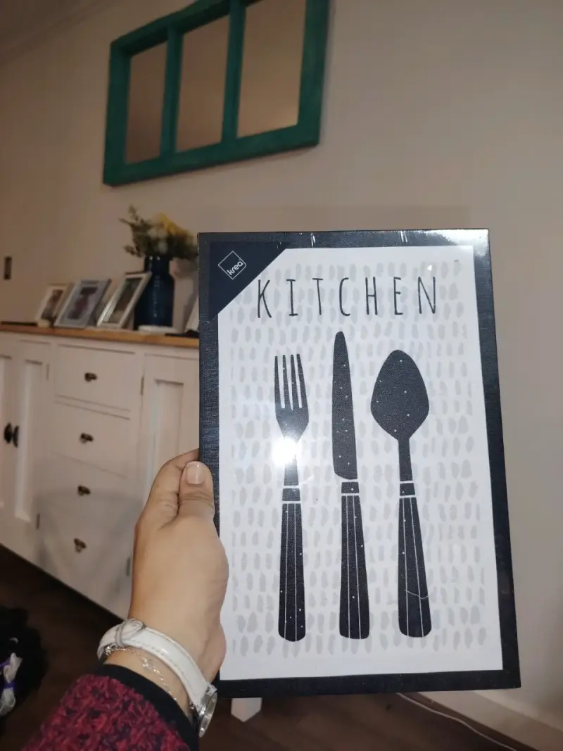 Cuadro Decorativo de Cocina con Cubiertos (Nuevo)