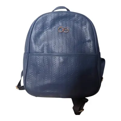Mochila azul de cuero sintético Cloe - miniatura 1
