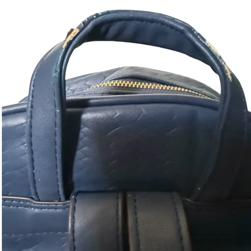 Mochila azul de cuero sintético Cloe - 2
