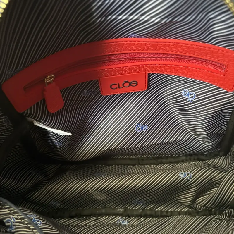 Mochila azul de cuero sintético Cloe - 3