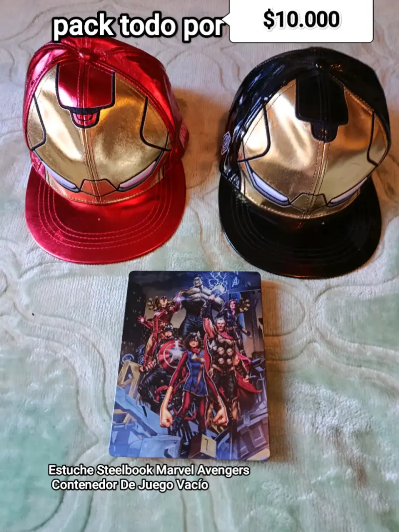 Pack de gorras Iron Man y estuche Marvel Avengers