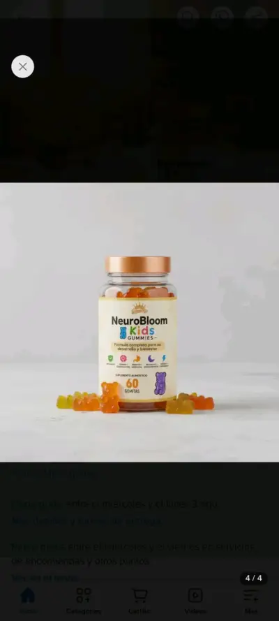 Gomitas NeuroBloom Kids para niños, 60 unidades - miniatura 4