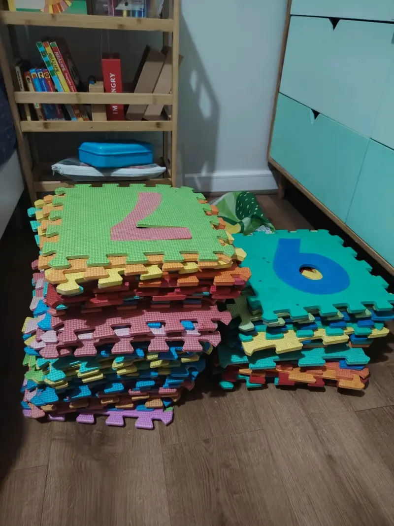 Alfombras de espuma para niños con números