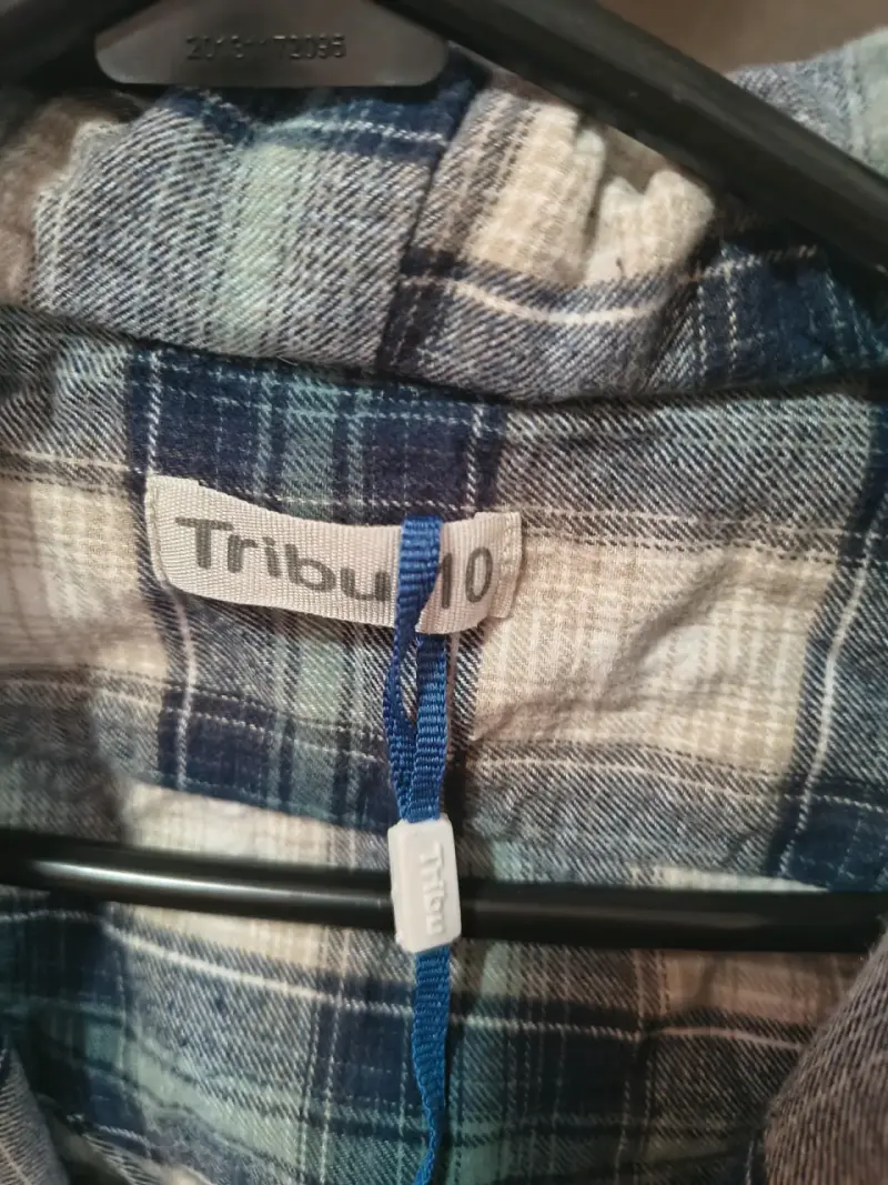 Camisa de franela a cuadros Tribu para hombre - 2