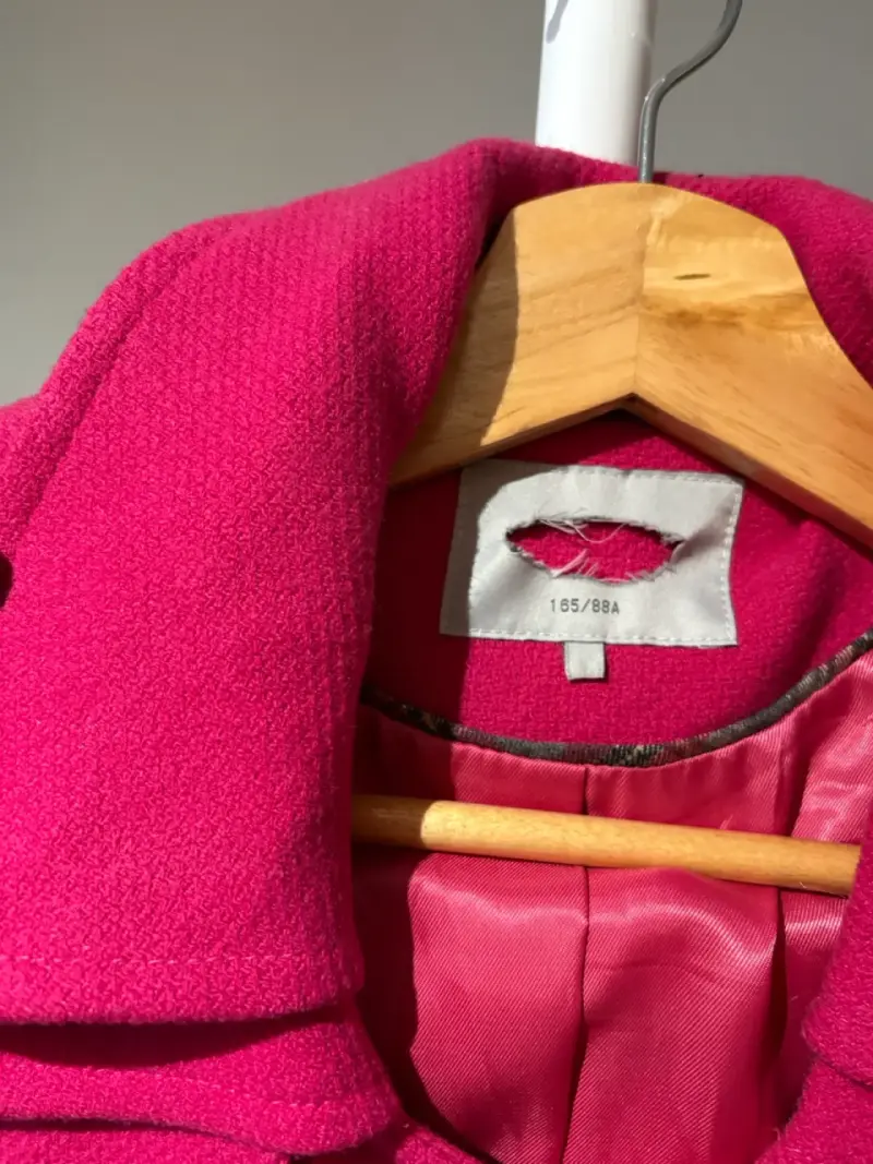 Abrigo fucsia mujer - 2