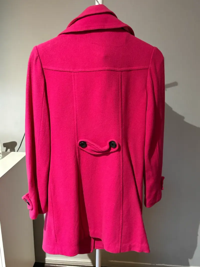 Abrigo fucsia mujer - 3