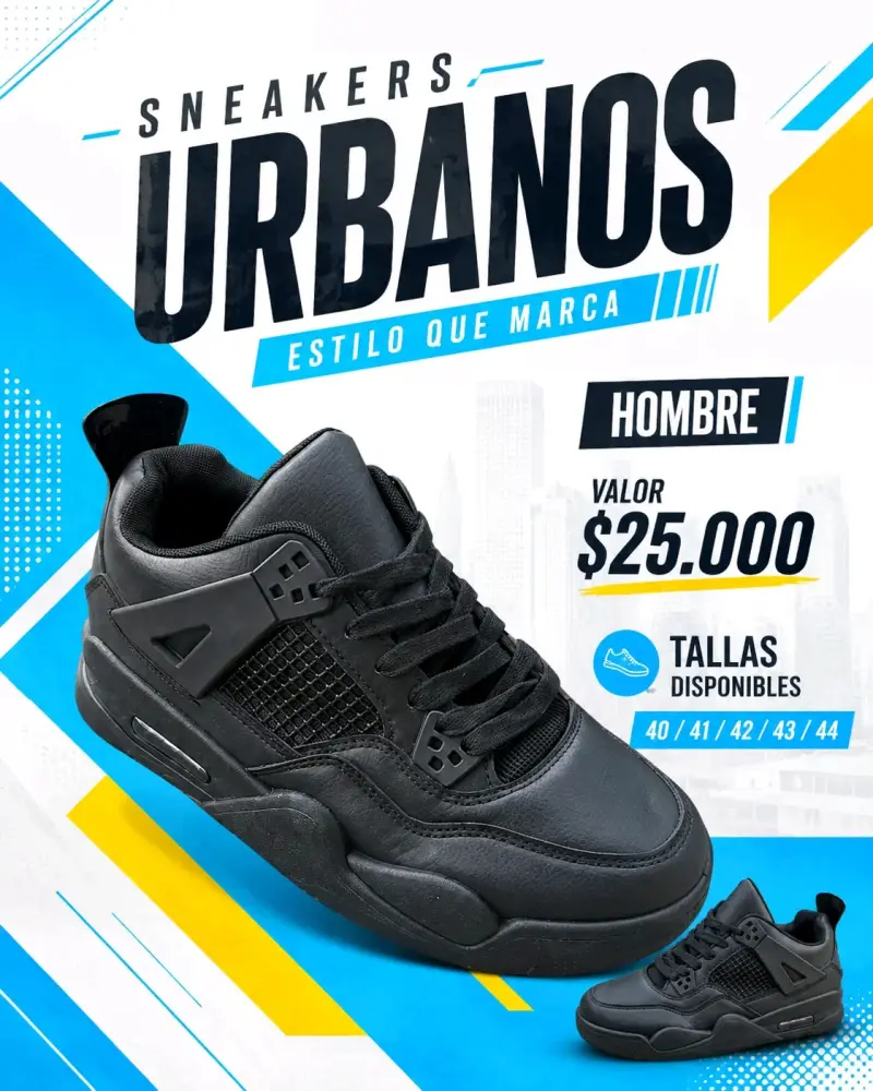 Zapatillas Urbanas Hombre Estilo Moderno - 2