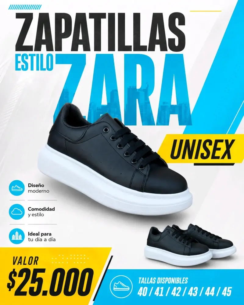 Zapatillas Urbanas Hombre Estilo Moderno - 4