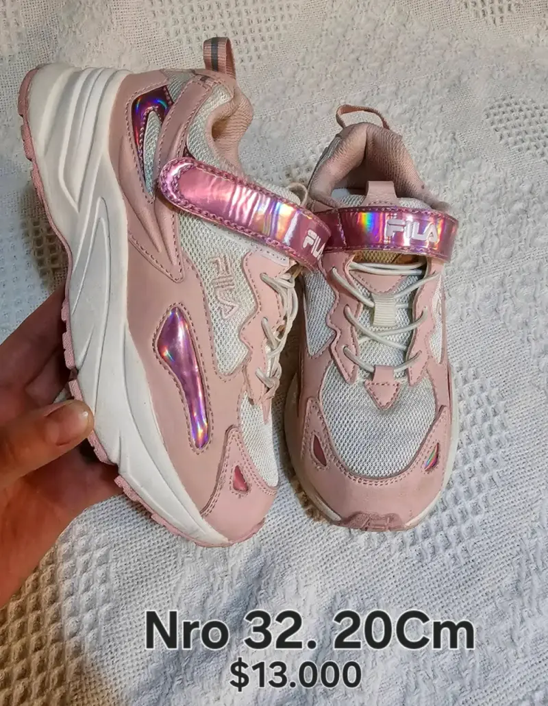 Zapatillas deportivas infantiles Fila rosadas