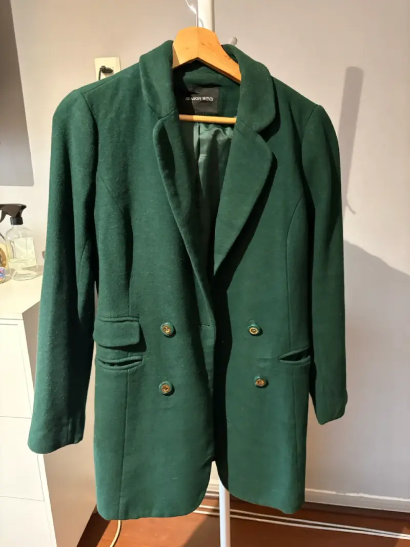 Abrigo verde talla XS - 1